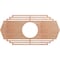 Ekena Millwork Chrysler Wood Fretwork Pierced Ceiling Medallion, Cherry, 40"W x 20"H x 10 1/2"ID x 3/8"T CMWP40X20X0375CSCH - alternate 1
